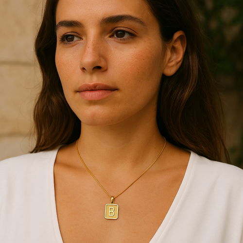 שרשרת וינטאג' אותיות