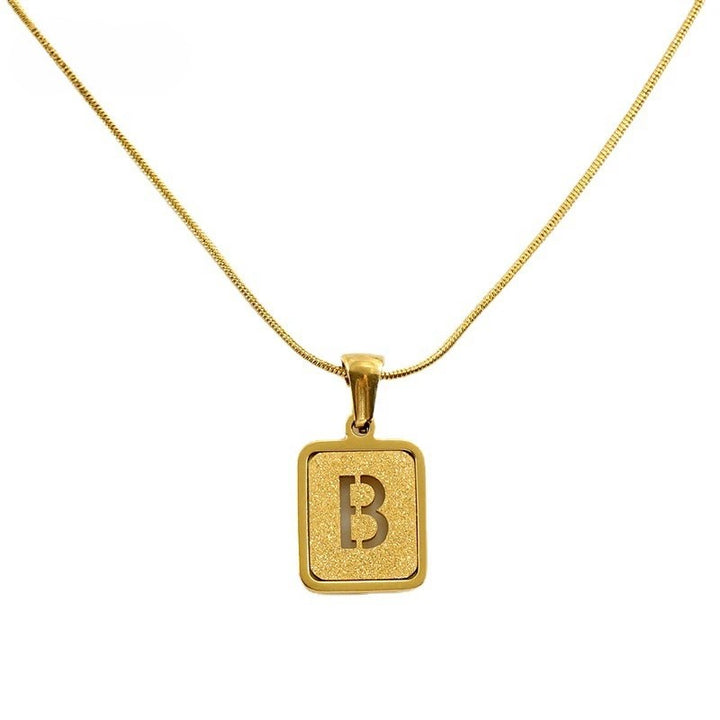 Vintage letter necklace