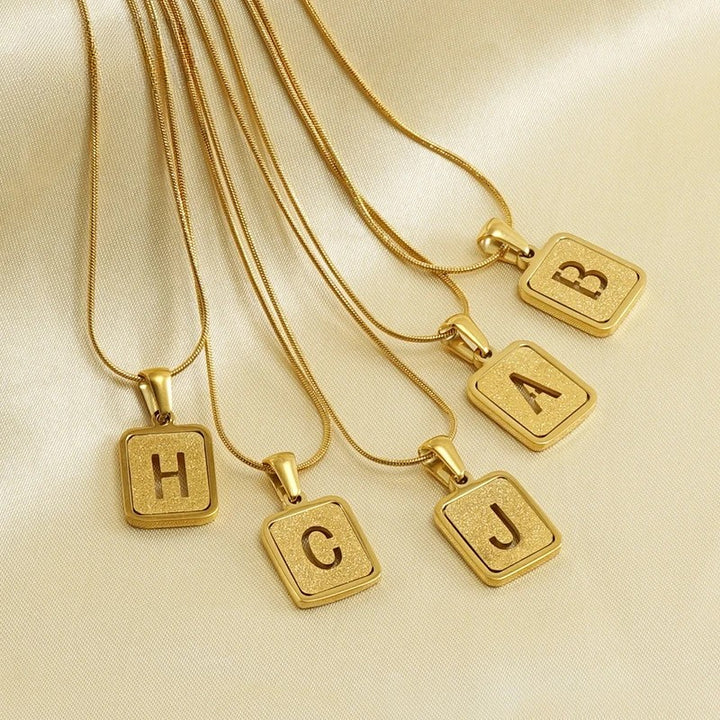 Vintage letter necklace